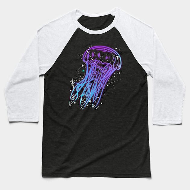 jellyfish constellation Baseball T-Shirt by absolemstudio